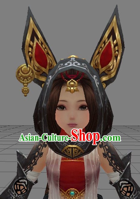 Custom Made According to Your Picture Asian Chinese Ancient Traditional Female Long Wigs and Hair Accessories