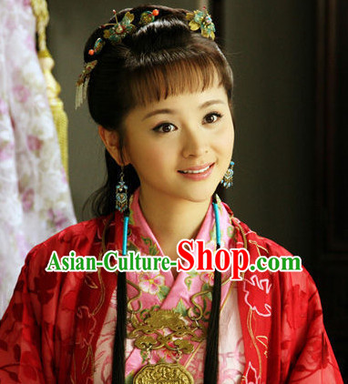 Asian Chinese Ancient Traditional Long Wigs for Women