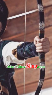 Asian Chinese Ancient Bow and Arrow Set Props