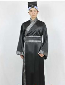 Chinese Traditional Scholar Costumes and Hat for Men