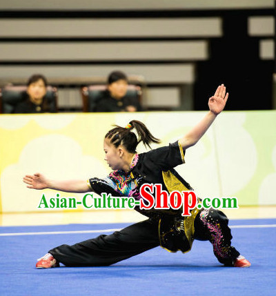 Top Chinese Martial Arts Competition Uniform Kung Fu Suit Gongfu Uniforms for Women