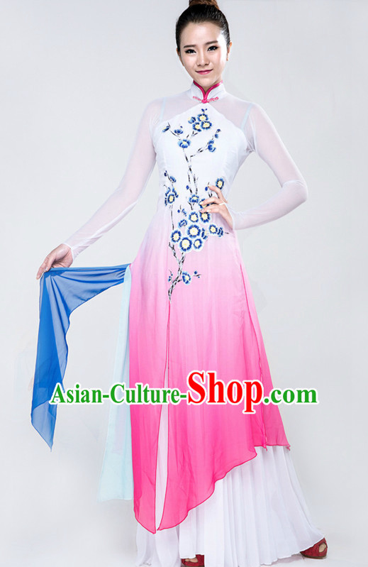 Traditional Chinese Classical Dance Costume Complete Set for Women
