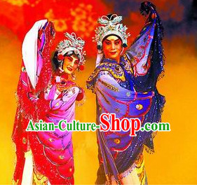 Chinese Culture Chinese Opera Costumes Chinese Cantonese Opera Beijing Opera Costumes Butterfly Love Costumes Complete Set