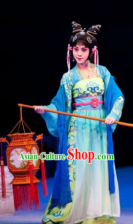 Chinese Stage Opera Hua Dan Costumes and Hair Jewelry for Women