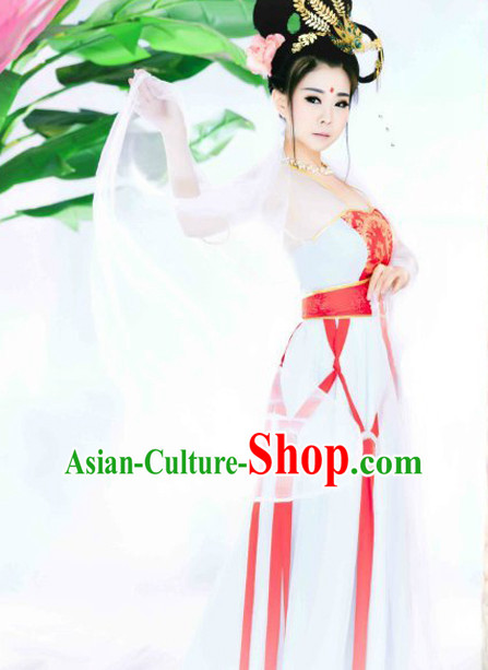 Tradiitonal Chinese Classical Dance Costumes Complete Set for Women