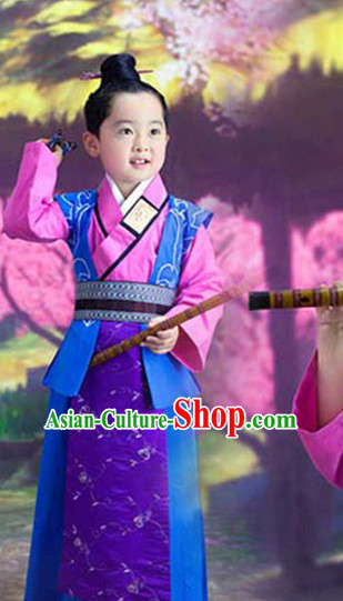 Ancient Chinese Handmade Black Wig for Kids