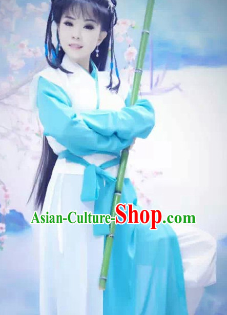 Tradiitonal Chinese Female Heroine Costumes Complete Set