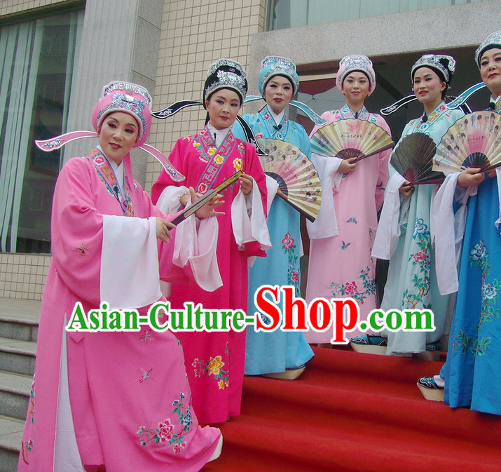 Chinese Opera Costumes National Costume Xiao Sheng Costumes and Hat Complete Set