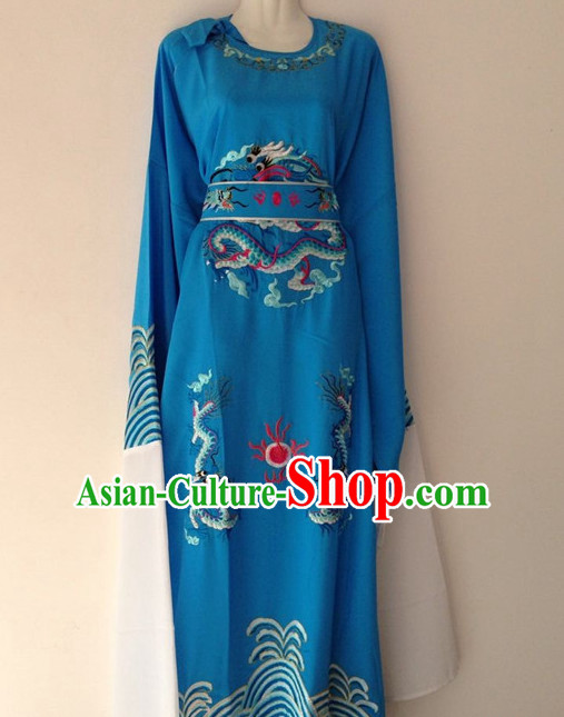 Long Sleeve Dragon Embroidery Classical Dance Costumes for Men