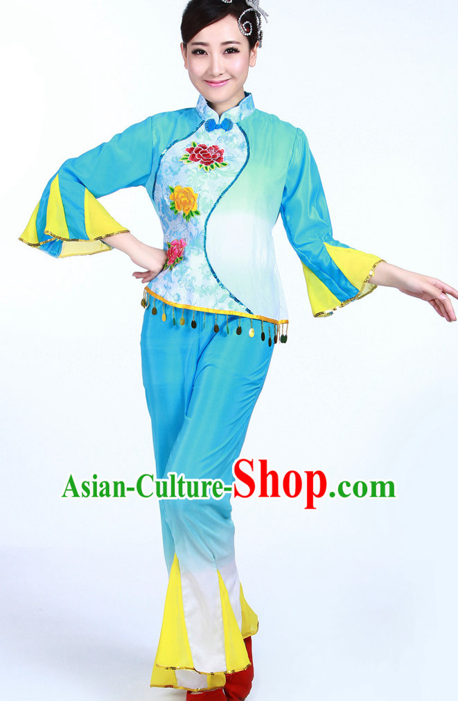 Asian Fashion Chinese Women Fan Dancewear