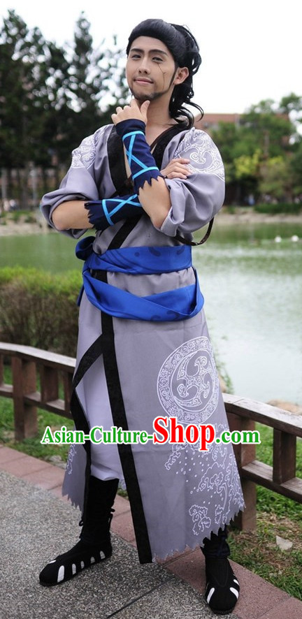 Asia Fashion Top Chinese Superhero Cosplay Halloween Costumes Complete Set for Men