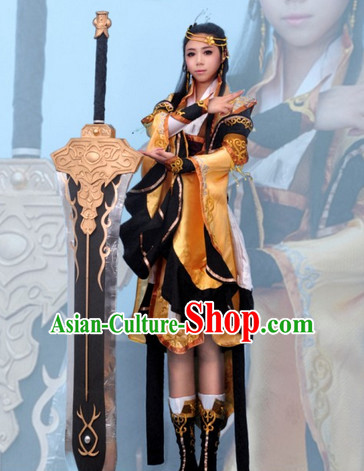 Top Chinese Female Superhero Halloween Costumes and Accessories Complete Set