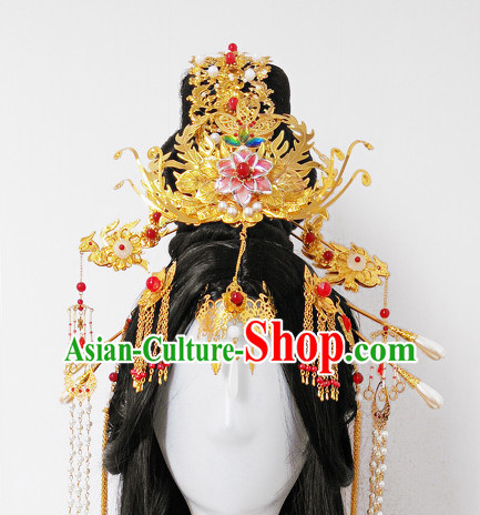 Chinese Ancient Palace Style Queen Empress Hair Accessories Headwear Complete Set