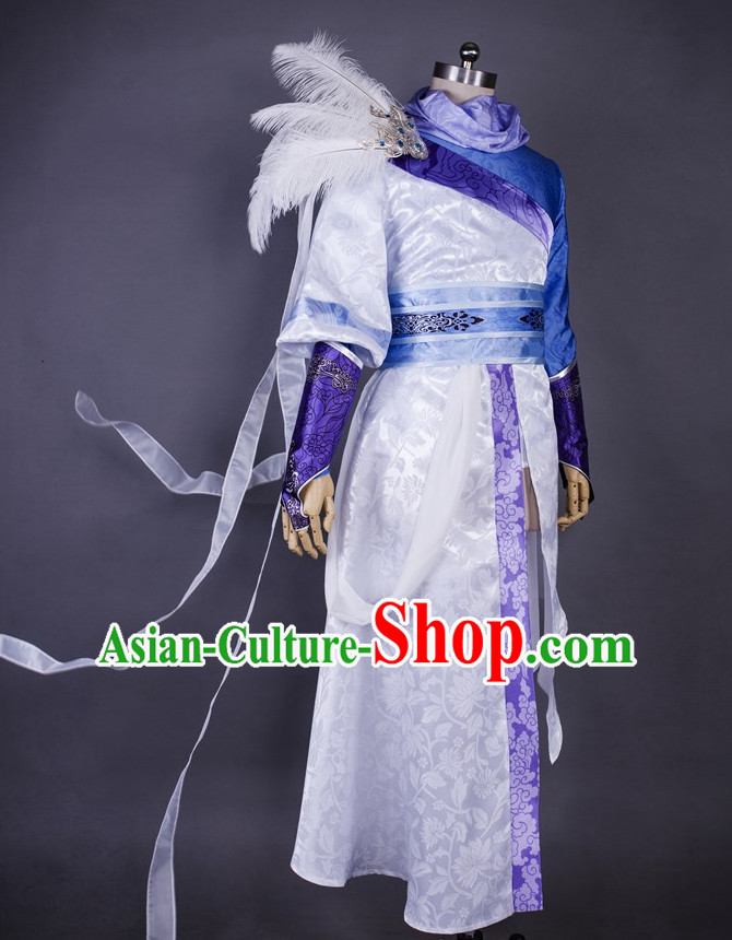 Asia Fashion Chinese Wu Xia Swordsman Play Cosplay Costumes Halloween Costume for Men