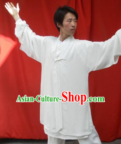 White China Traditional Taoist Dresses Complete Set for Men