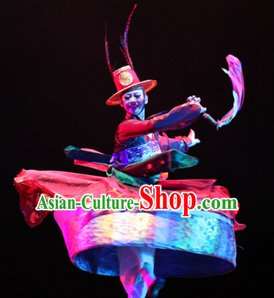 Traditional Chinese Korean Nationality Dance Costumes Complete Set for Women