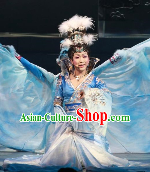 Ancient Chinese Queen Costumes andd Hair Accessories Complete Set