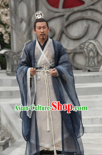Chinese Hanfu Asian Fashion Japanese Fashion Plus Size Dresses Vntage Dresses Traditional Clothing Asian Costumes Hua Qian Gu Taoist Costume for Men