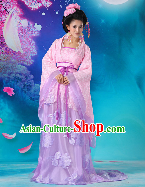 Chinese Hanfu Asian Fashion Japanese Fashion Plus Size Dresses Vntage Dresses Traditional Clothing Asian Costumes with Long Trail
