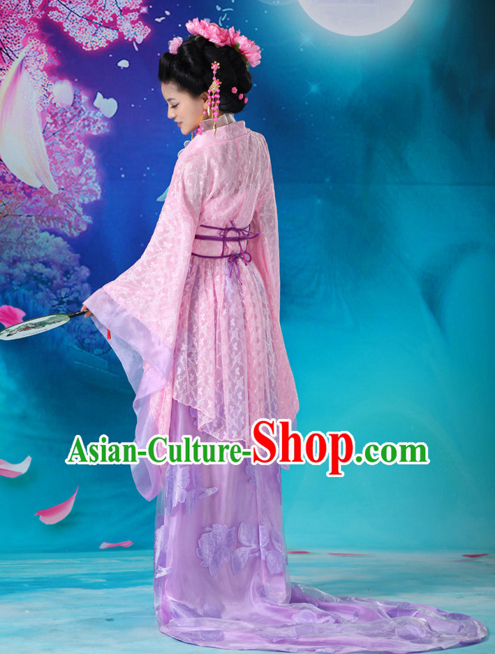 Chinese hanfu han fu traditioal clothing asian dress folk outfits oriental clothing hua qian gu