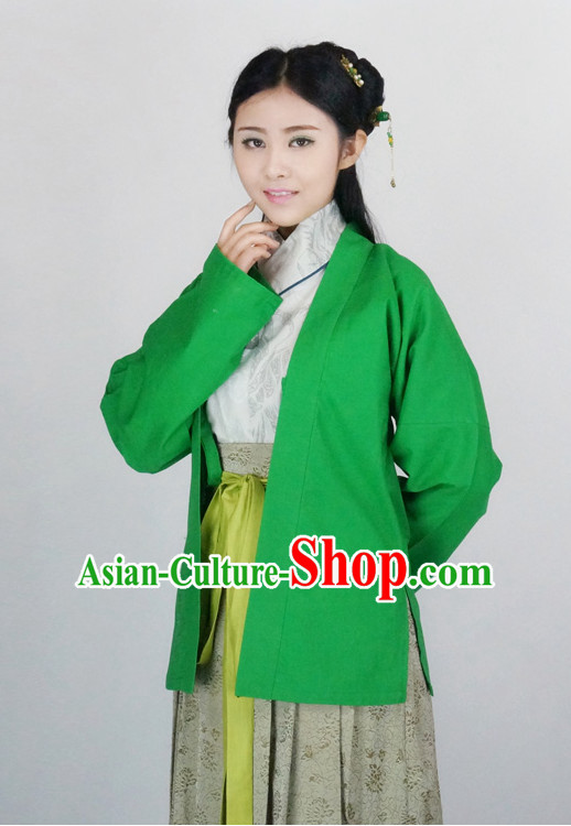 Ancient Chinese Female Han Fu Gu Zhuang Clothing Complete Set