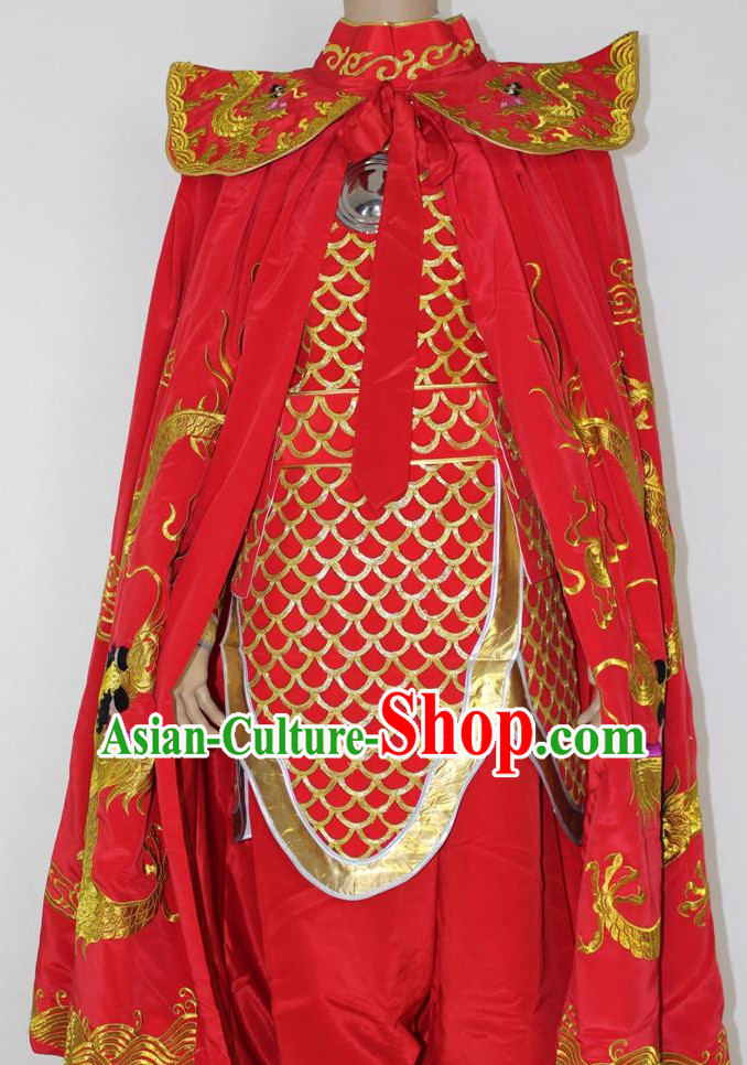 China Emperor Costumes and Mantle Complete Set for Men