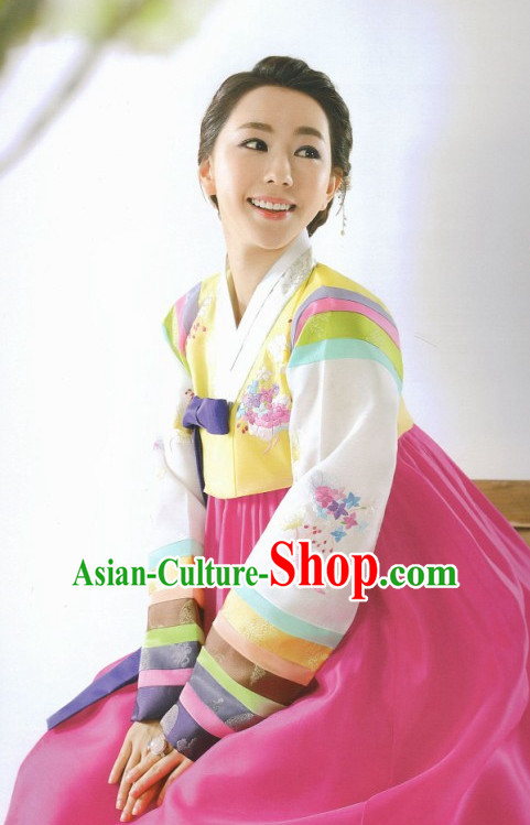 Korean Han Bok Suit Folk Clothing for Women