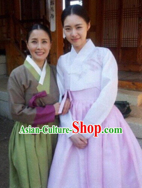 Korean Hanbok Top and Skirt Complete Set for Girls