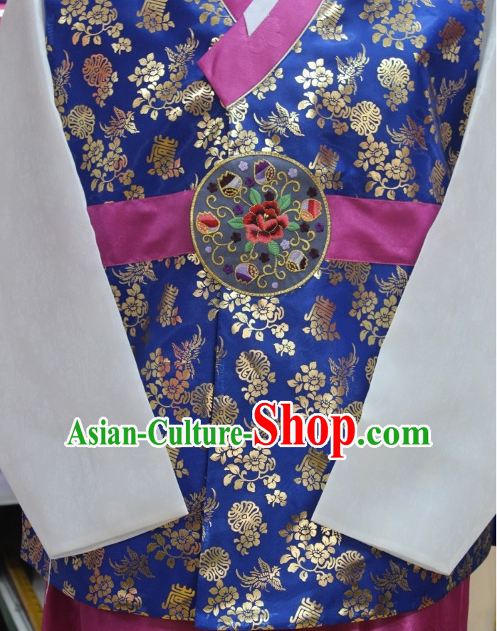 Plus Size Korean Fashion Hanbok Complete Set for Men
