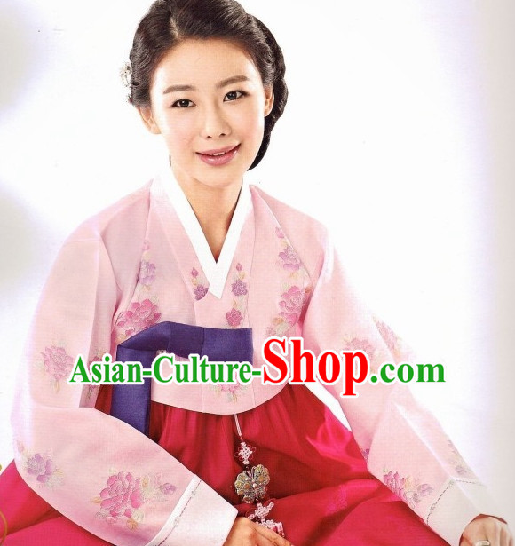 Korean Fashion Formal Hanbok Top and Skirt Complete Set for Women
