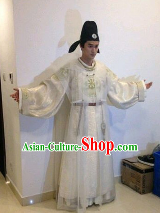 Tang Dynasty Official Clothes and Hat Complete Set for Men