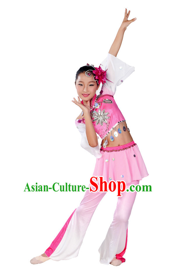 Asian Kids Yangge Dance Suits Solo or Group Dance