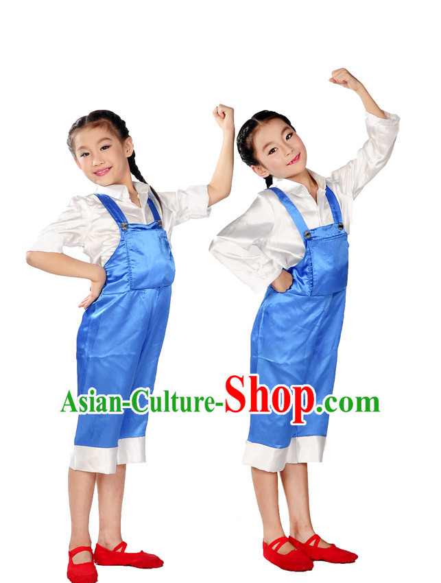 Group Dance Worker Uniform Costume for Kids