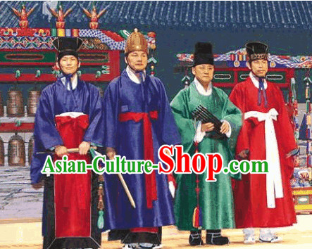 Ancient Korean Palace Musician Costumes 4 Sets