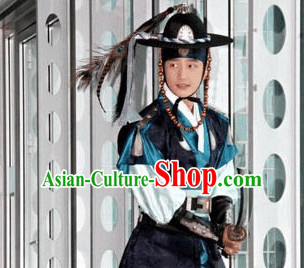 Ancient Korean Feather Hat for Men