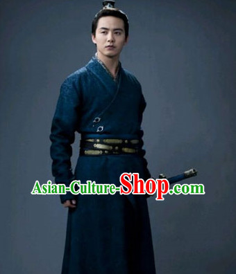 Ancient Asian Swordsman Knight Hanfu Dress Outfits for Men