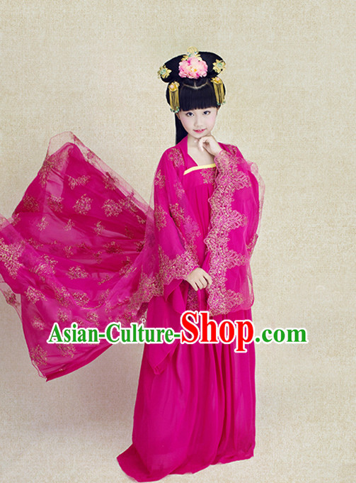 Tang Dynasty Princess Kids Hanfu Outfits