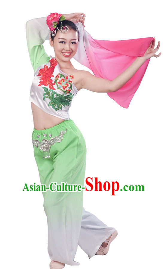 Chinese Classical FanDance Costume Uniforms for Women