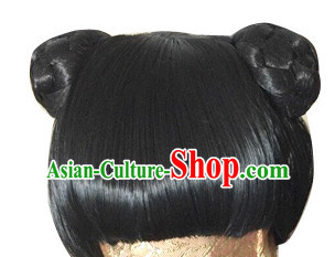 Ancient Chinese Traditional Hair extensions Wigs Fascinators Toupee Hair Pieces Full Wigs for Kids