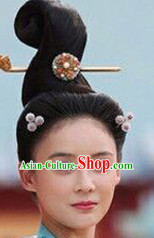 Chinese Ancient Beauty Lady Hair extensions Wigs Fascinators Toupee Long Wigs Hair Pieces and Accessories