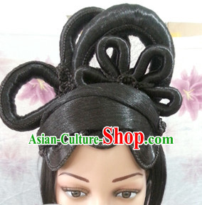 Chinese Halloween Fairy Lady Hair extensions Wigs Fascinators Toupee Long Wigs Hair Pieces