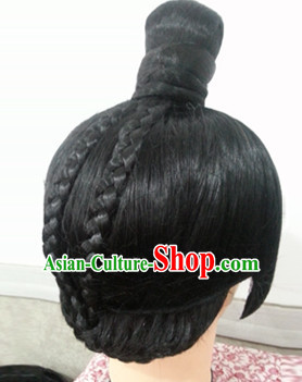 Chinese Ancient Male Prince Black Wigs