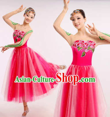 Chinese Fan Dance Costume Dancewear Discount Dane Supply Clubwear Dance Wear China Wholesale Dance Clothes for Women