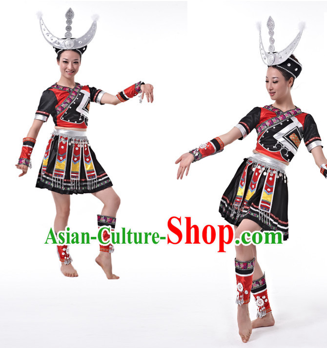 Chinese Miao Dancing Uniform Dancewear Discount Dane Supply Dance Wear China Wholesale Dance Clothes