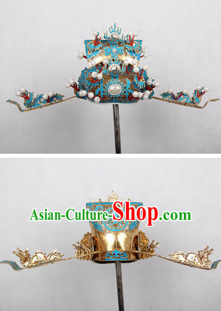 Chinese Opera Prime Minister Headwear Headpieces Hat