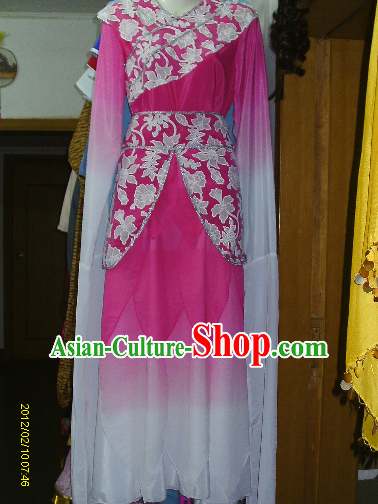 Water Sleeves Chinese Classic Dance Costume Competition Costumes Set