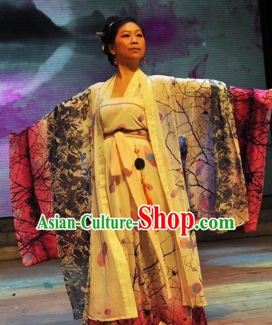 Chinese Queen Halloween Costume Hanfu Clothing Ancient Costume and Hair Jewelry online Shopping Complete Set