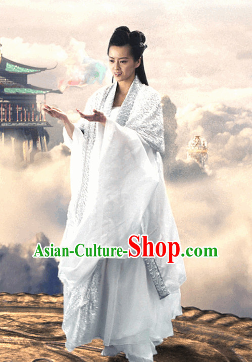 Ancient Chinese Fairytale Chang Er Costume Complete Set for Women