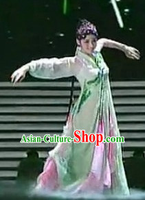 Chinese Traditionial Fan Dancing Costume for Women