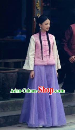 China Minguo Time Noblewomen Long Outfits